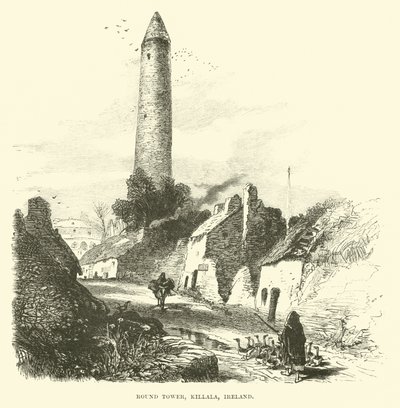 Rundetårn, Killala, Irland af English School