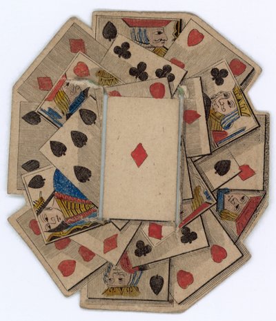 Rundel af spillekort af English School