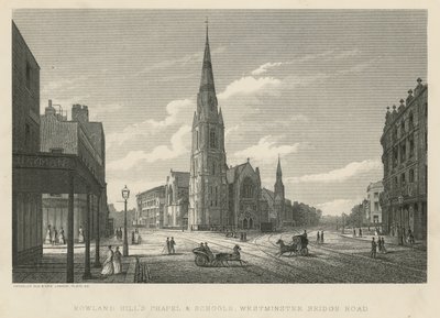 Rowland Hills Chapel and Schools, Westminster Bridge Road, Lambeth af English School