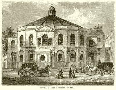 Rowland Hills Kapelle, 1814 von English School