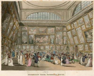 Royal Academy: Exhibition Room, Somerset House, London af English School