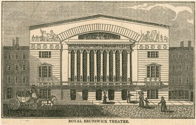 Königliches Brunswick Theater, London von English School