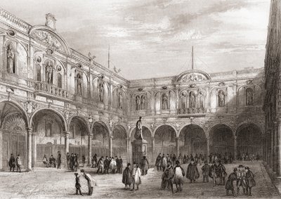 Royal Exchange, London, England af English School
