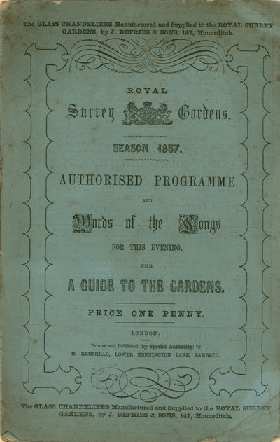 Royal Surrey Gardens af English School