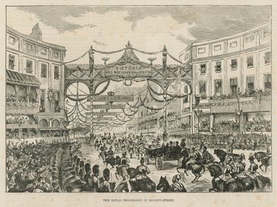 Kongelig procession i Regent Street af English School