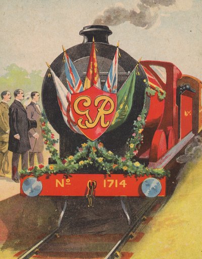 Royal tog (farve litho) af English School