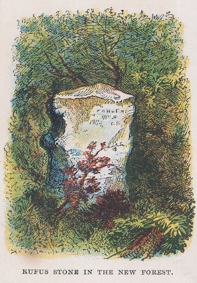 Rufus sten i New Forest af English School