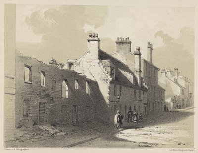 Ruined House, Rottenrow (gravering) af English School