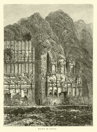 Ruiner ved Petra af English School