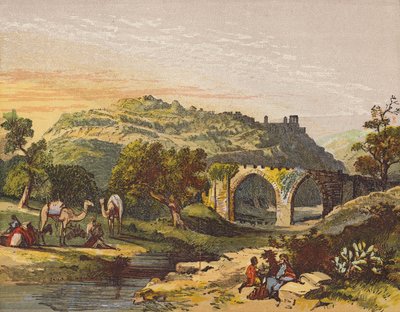 Ruinerne af Samaria (farvelitografi) af English School