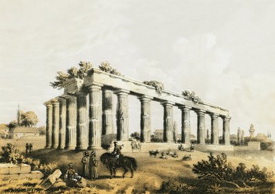 Ruinerne af templet i Korinth af English School