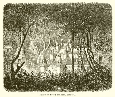 Ruiner på Mount Bakheng, Cambodja af English School