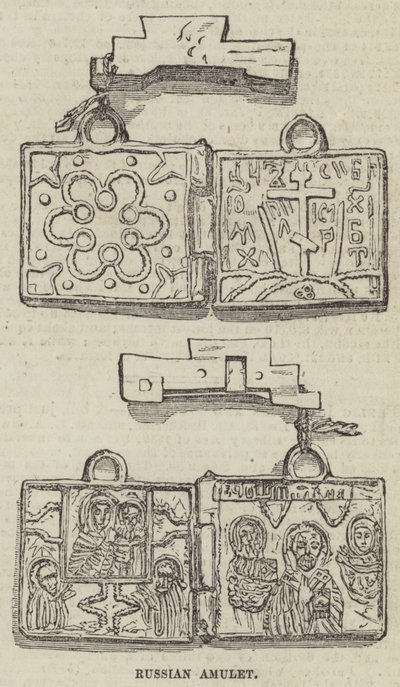 Russisk amulet (gravering) af English School
