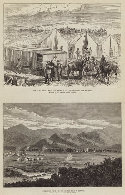 Russisk tyrkisk krig (gravering) af English School