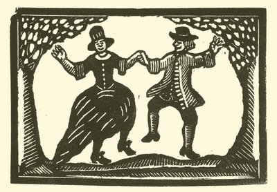 Rustikke dansere (træsnit) af English School