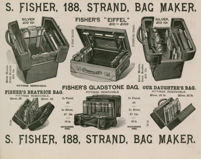 S Fisher, 188 Strand, Taskemager af English School