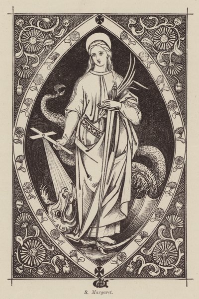 S Margaret (gravering) af English School