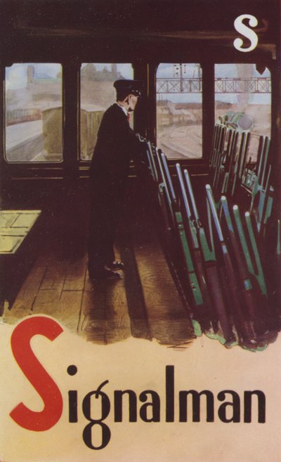 S, signalmand (farvelitografi) af English School