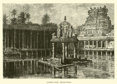 Sacred Tank, Trichinopoly  af English School