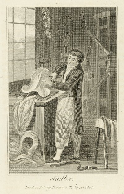 Sadelmager (gravering) af English School