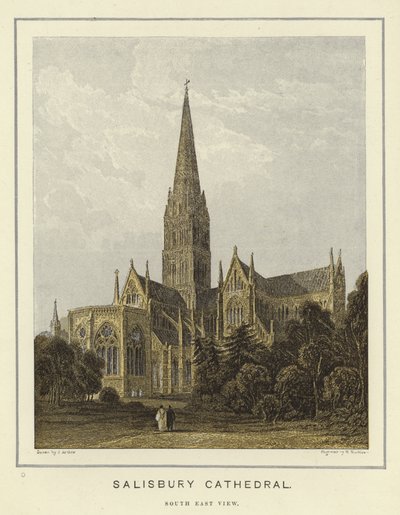 Salisbury Cathedral, udsigt mod sydøst af English School