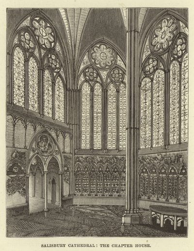 Salisbury Cathedral, kapitelhuset af English School