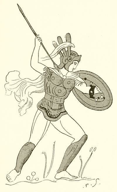 Samnite Warrior, efter en malet vase i Louvre af English School