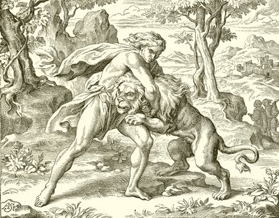 Samson og løven af English School