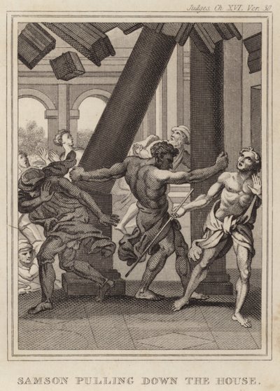 Samson trækker huset ned af English School