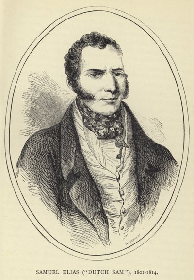 Samuel Elias, hollandsk Sam, 1801-1814 af English School