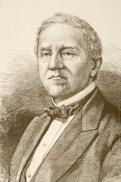 Samuel J. Tilden (litho) af English School