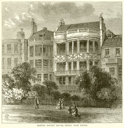 Samuel Rogers House, Green Park Front af English School