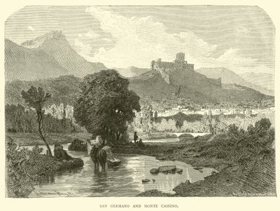 San Germano og Monte Cassino af English School