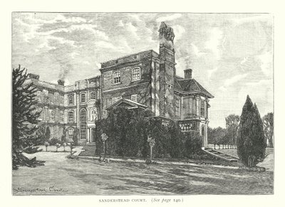 Sanderstead Court (gravering) af English School