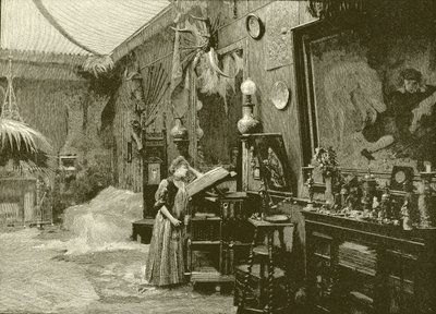Sarah Bernhardt i sit studie af English School