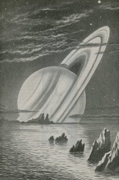 Saturn som en nedgående sol af English School
