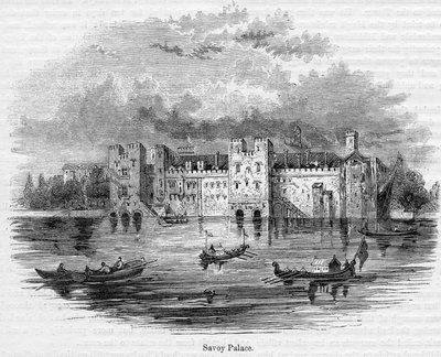Savoy Palace, 1661 af English School