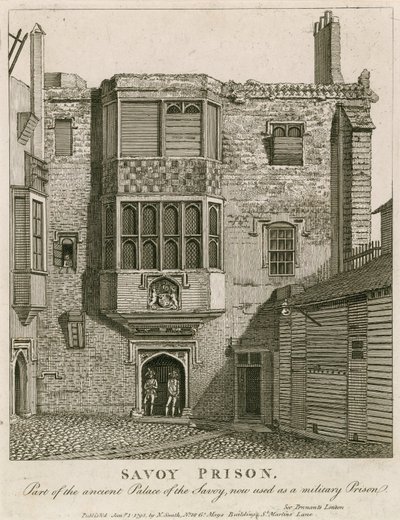 Savoy-fængslet, en del af Savoyens gamle palads, bruges nu som militærfængsel af English School