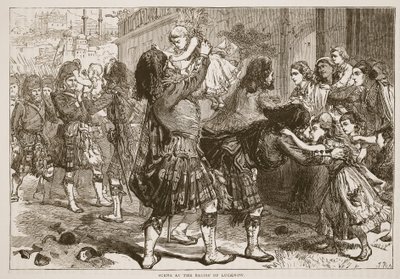 Scene ved Relief of Lucknow, illustration fra Cassells Illustrated History of England af English School