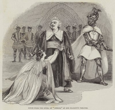 Scene fra operaen "Otello" i Her Majesty