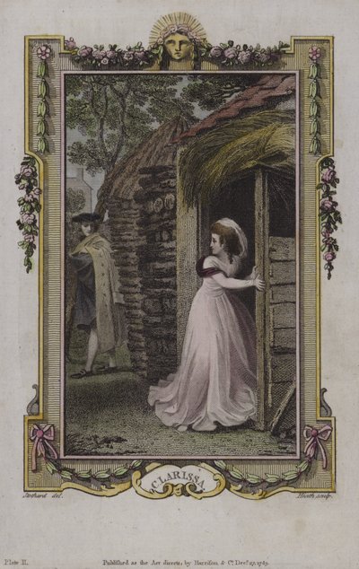 Scene fra Clarissa af Samuel Richardson af English School