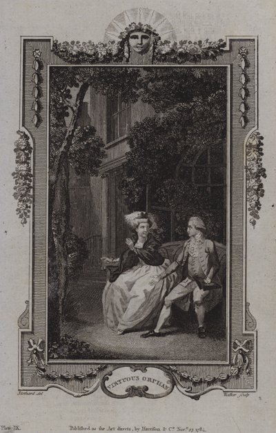 Scene fra The Virtuous Orphan, af Mary Collyer af English School