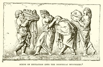 Scene for indvielse i de dionysiske mysterier af English School
