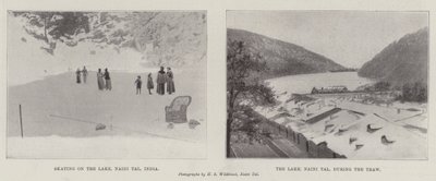 Scener i Naini Tal (litho) af English School