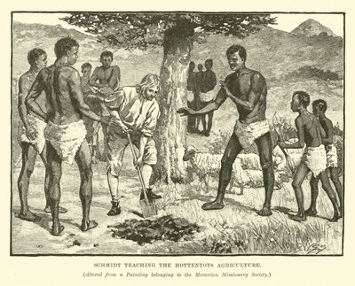 Schmidt underviste Hottentotterne i landbruget af English School