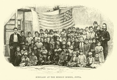 Schüler an der Missionsschule, Joppa von English School