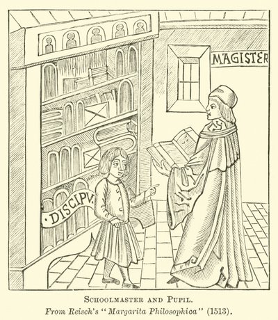 Lehrer und Schüler von English School