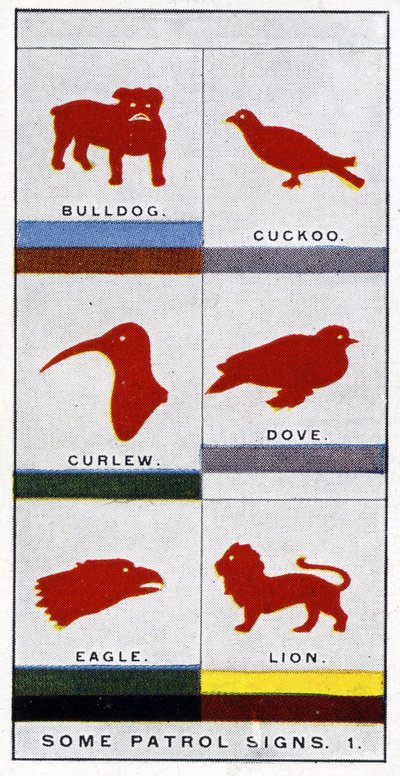 Spejderpatruljeskilte, 1929 af English School