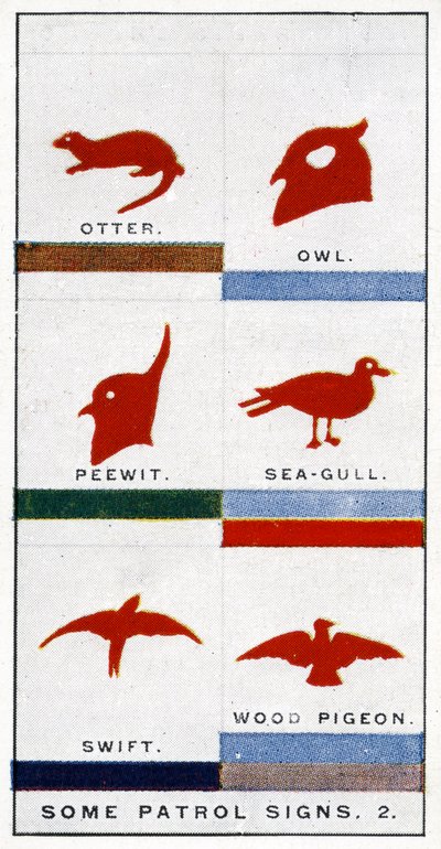 Spejderpatruljens skilte, 1929 af English School