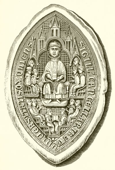 Segl fra Oxford University, ca. 1300 af English School